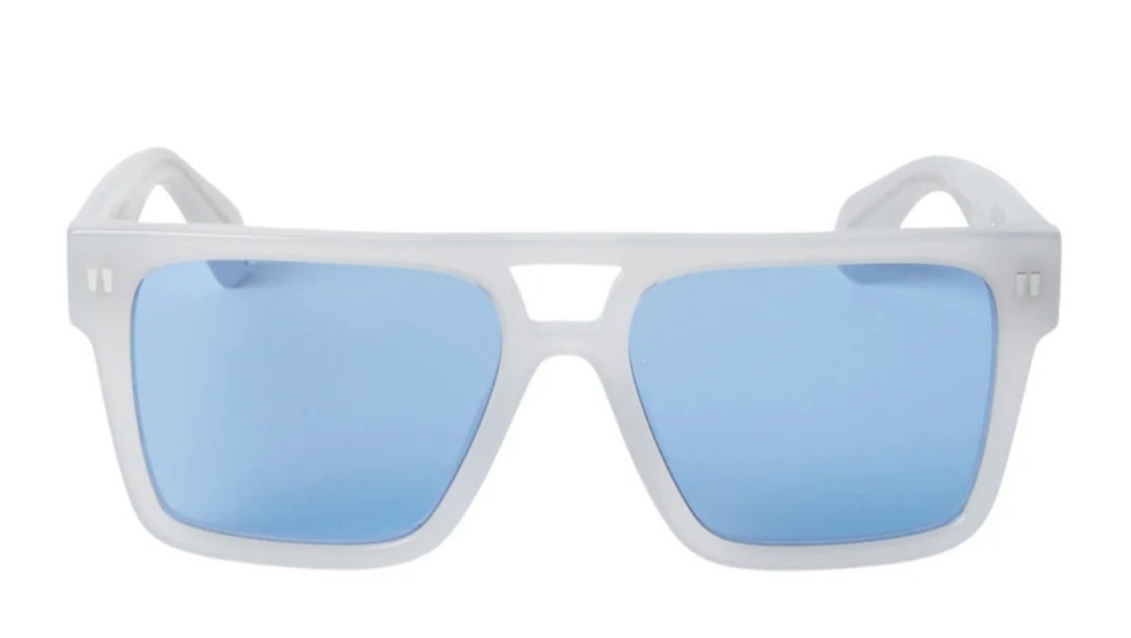 Occhiali da sole unisex Luxury Off White OERI133 SPRINGFIELD SUNGLASSES 0945 grey blue nuova collezione
