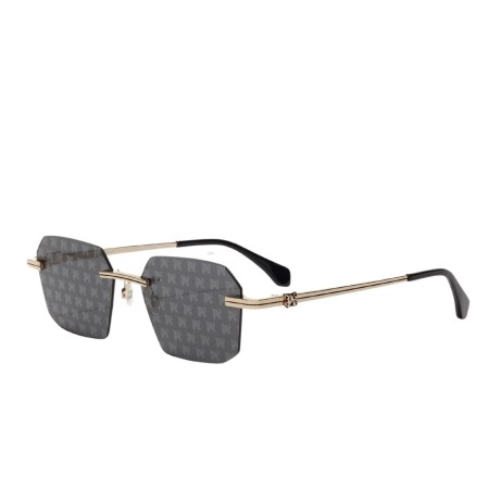 Occhiali da sole unisex Luxury Palm Angels PERI10G QUARTZ SUNGLASSES 7607 gold dark grey nuova collezione 2
