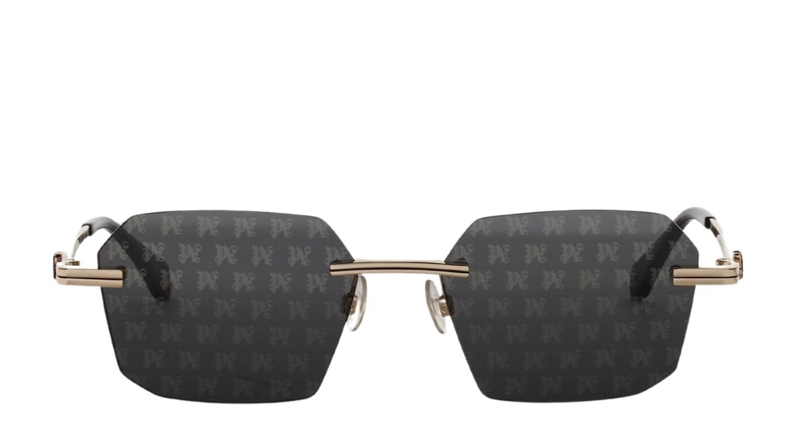 Occhiali da sole unisex Luxury Palm Angels PERI10G QUARTZ SUNGLASSES 7607 gold dark grey nuova collezione