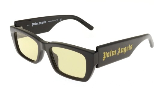 Occhiali da sole unisex Luxury Palm Angels PERI002 PALM SUNGLASSES 1018 black yellow nuova collezione