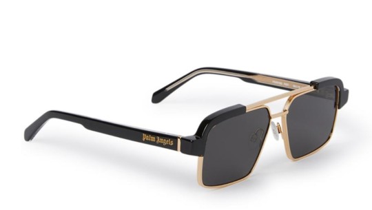 Palm Angels PERI10D PANORAMA SUNGLASSES 1007 black gold dark grey