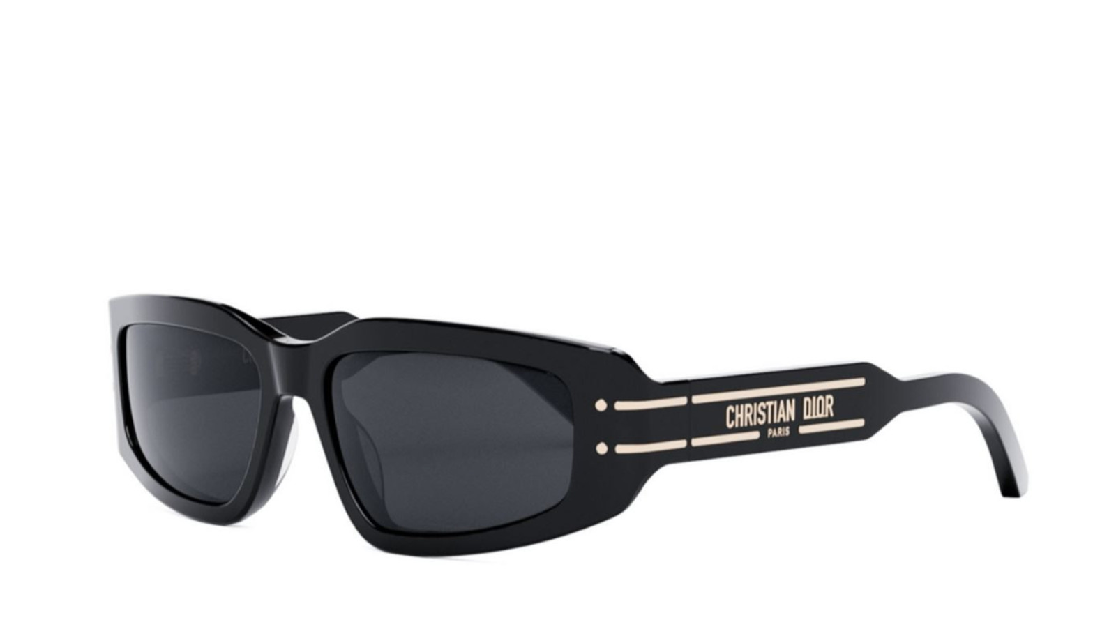 美品 ディオールDIORサングラス 度なし S9U 10A0'. Dior Signature S9U Sunglasses Black w/ Grey Lenses New 56-16