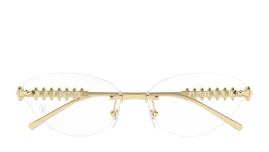 Cartier CT0565O 001 gold gold transparent