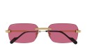 Occhiali da sole uomo Luxury Cartier CT0271S 010 gold gold pink nuova collezione