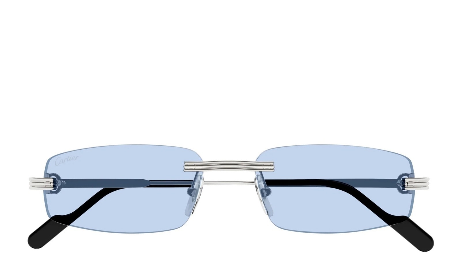 Occhiali da sole uomo Luxury Cartier CT0535S 005 silver silver light b nuova collezione