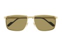 Occhiali da sole uomo Luxury Cartier CT0534S 004 gold gold brown nuova collezione