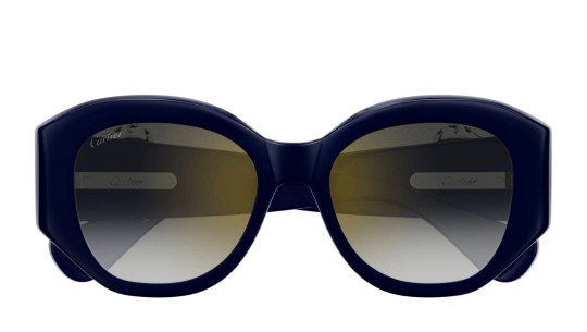 Occhiali da sole donna Luxury Cartier CT0502S 003 blue blue grey nuova collezione Occhiali da sole donna Luxury Cartier CT0502S 003 blue blue grey nuova collezione