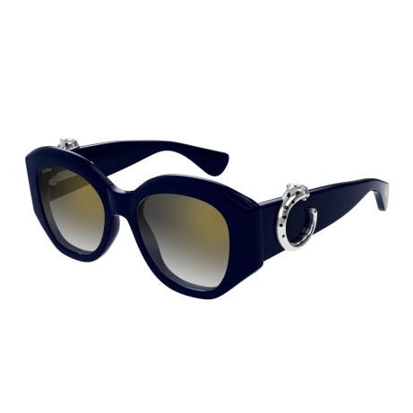 Occhiali da sole donna Luxury Cartier CT0502S 003 blue blue grey nuova collezione 2