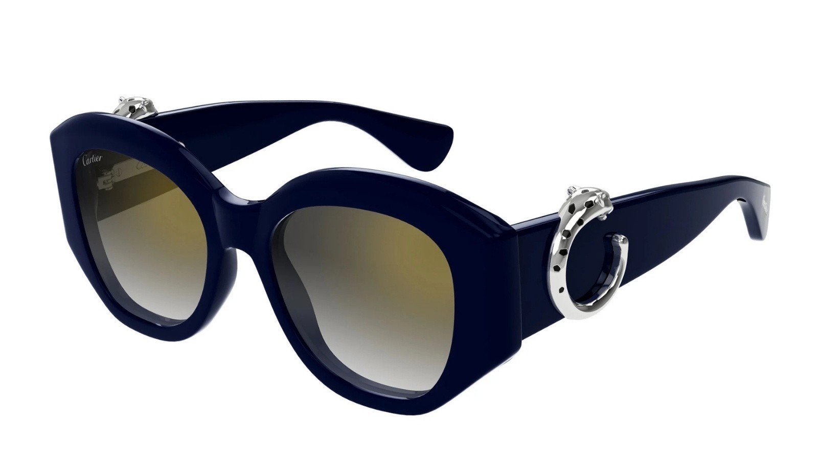 Occhiali da sole donna Luxury Cartier CT0502S 003 blue blue grey nuova collezione