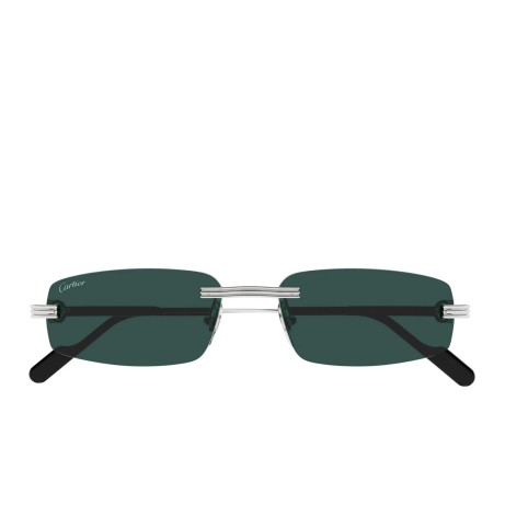 Cartier CT0535S 002 silver silver green