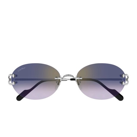 Cartier CT0551S 003 silver silver blue