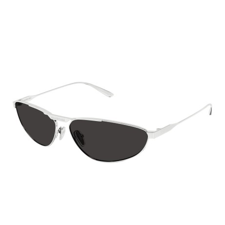 Occhiali da sole unisex Luxury Balenciaga BB0417S 002 silver silver grey nuova collezione 2