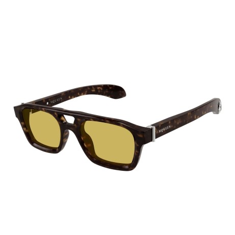 Occhiali da sole uomo Luxury Alexander Mcqueen AM0505S 002 havana havana yellow nuova collezione 2