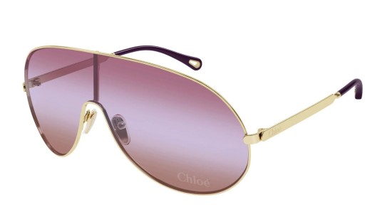 Occhiali da sole donna Luxury Chloé CH0283S 003 gold gold red nuova collezione