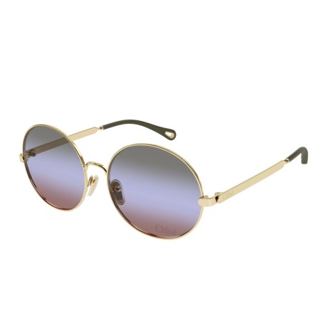 Occhiali da sole donna Luxury Chloé CH0281S 004 gold gold green nuova collezione 2