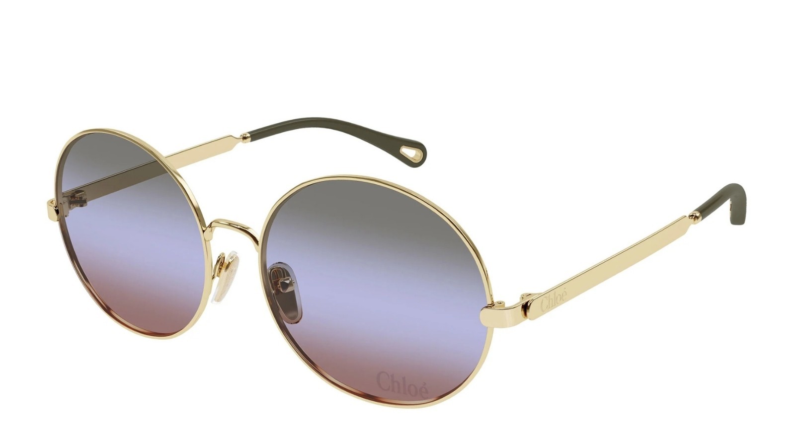 Occhiali da sole donna Luxury Chloé CH0281S 004 gold gold green nuova collezione
