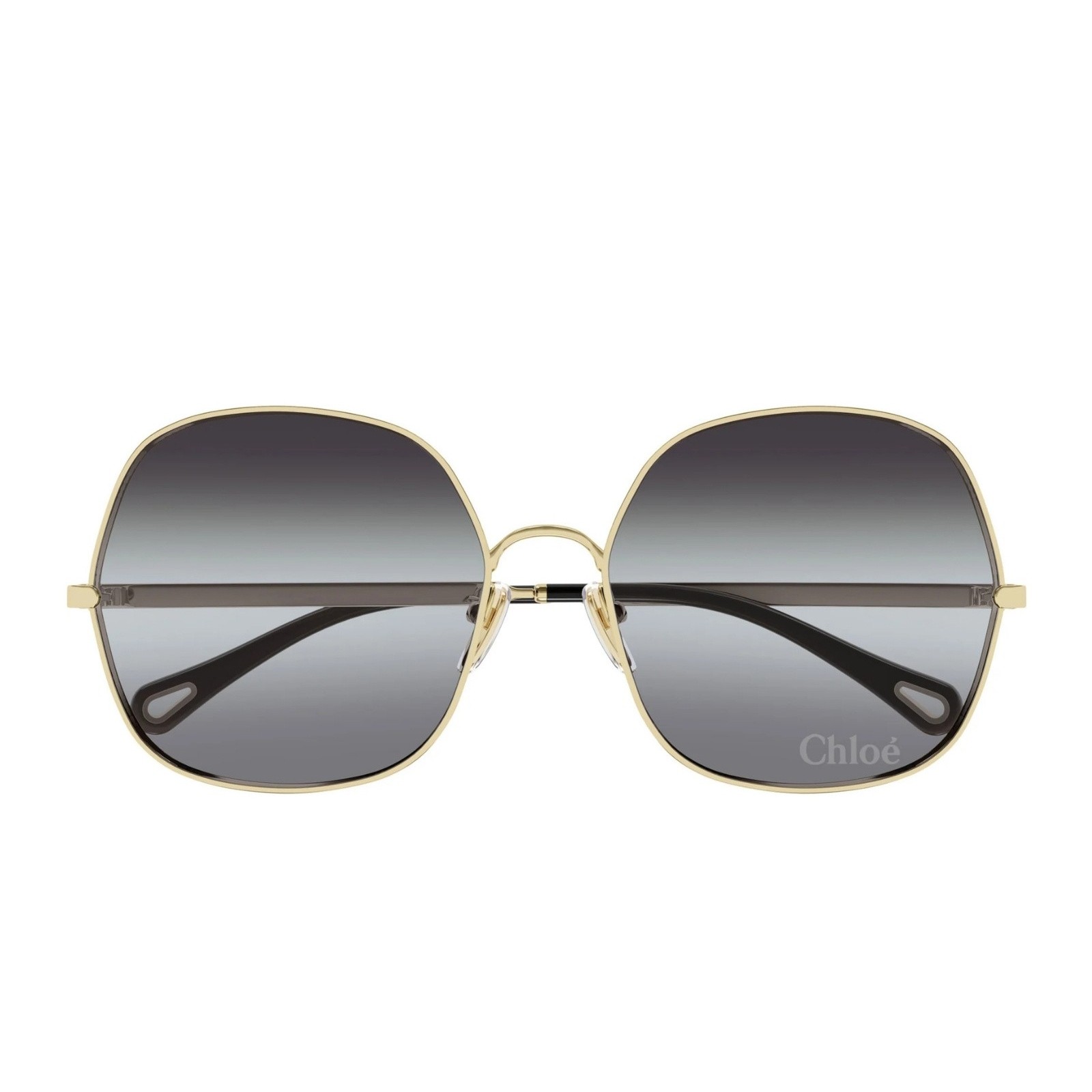 サングラス CHLOE Occhiali Da Sole Chloé CH0260S 001 Sunglasses Shiny Gold - eye-oo.com