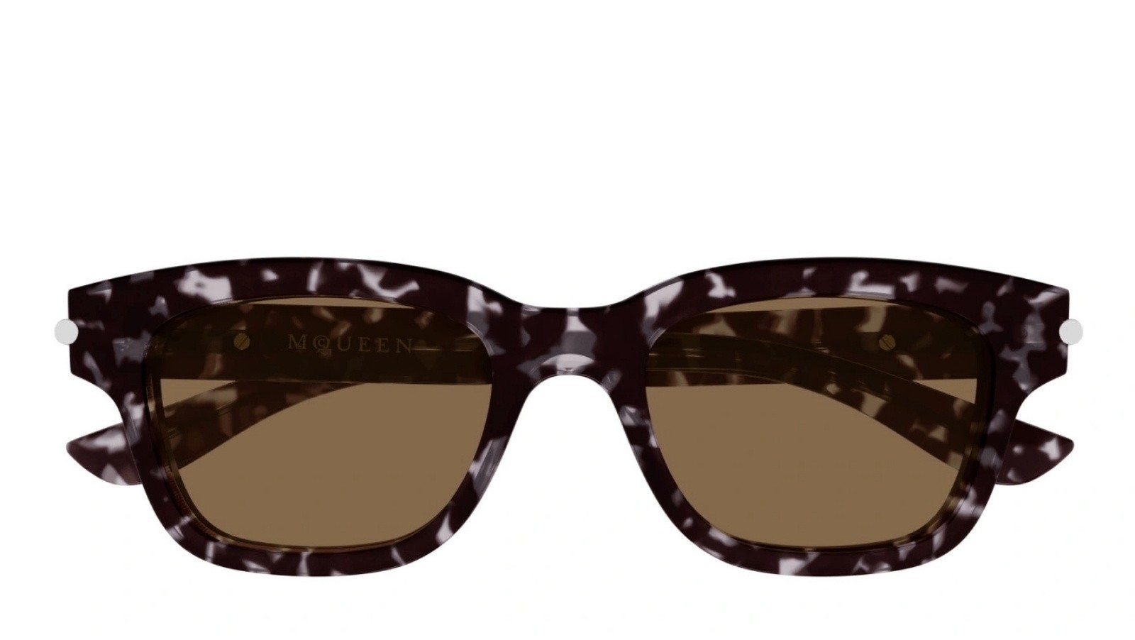 Occhiali da sole unisex Luxury Alexander Mcqueen AM0497S 002 havana havana brown nuova collezione