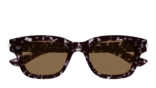 Occhiali da sole unisex Luxury Alexander Mcqueen AM0497S 002 havana havana brown nuova collezione