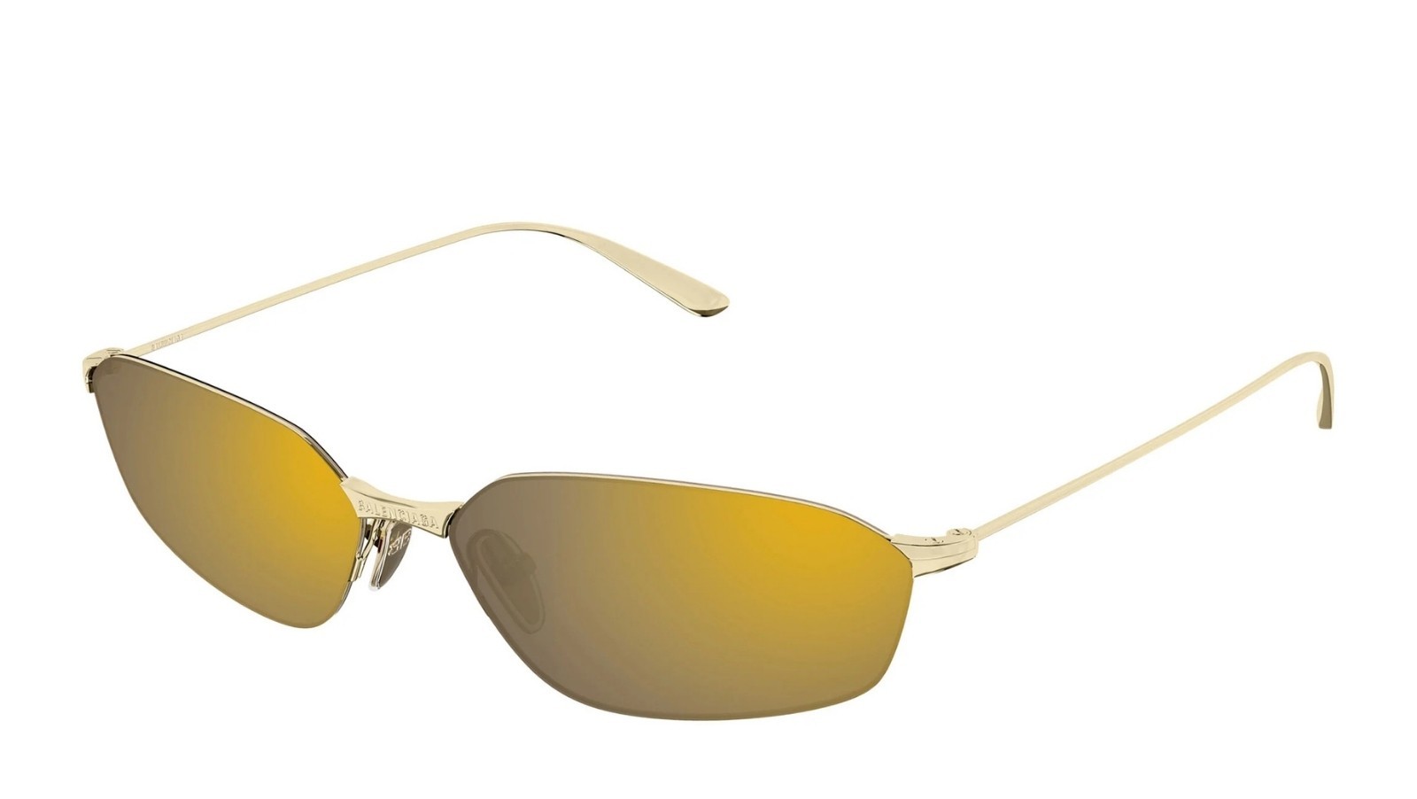 Occhiali da sole unisex Luxury Balenciaga BB0412S 004 gold gold gold nuova collezione