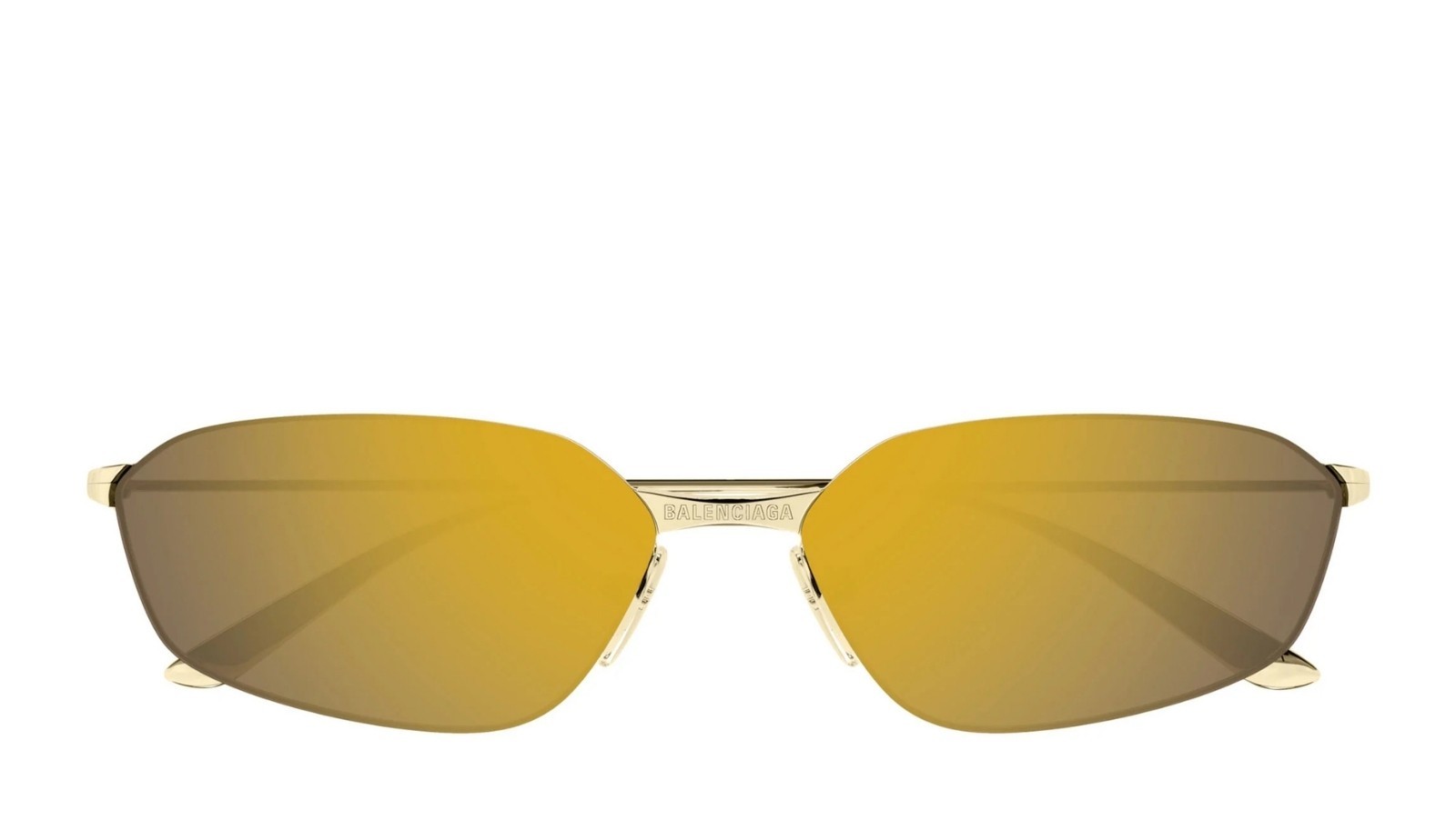 Occhiali da sole unisex Luxury Balenciaga BB0412S 004 gold gold gold nuova collezione