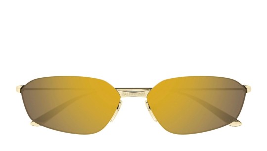 Occhiali da sole unisex Luxury Balenciaga BB0412S 004 gold gold gold nuova collezione