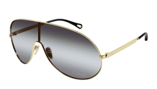 Occhiali da sole donna Luxury Chloé CH0283S 001 gold gold grey nuova collezione