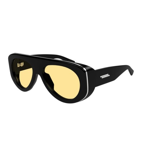 Occhiali da sole unisex Luxury Bottega Veneta BV1362S 005 black black orange nuova collezione 2