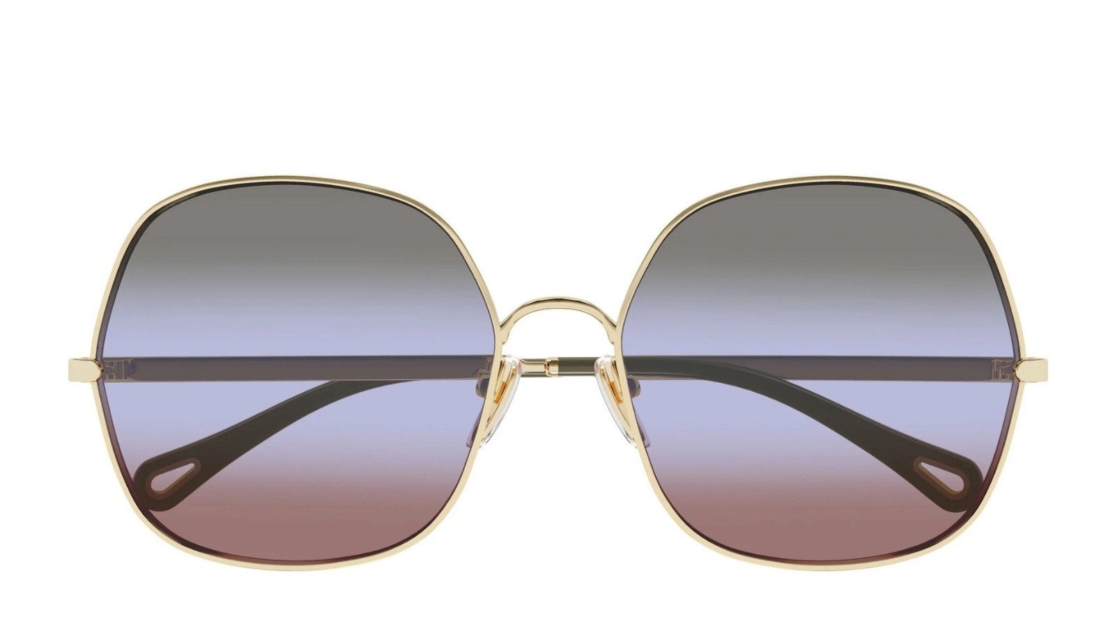 Occhiali da sole donna Luxury Chloé CH0282S 004 gold gold green nuova collezione