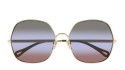 Occhiali da sole donna Luxury Chloé CH0282S 004 gold gold green nuova collezione