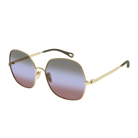 Occhiali da sole donna Luxury Chloé CH0282S 004 gold gold green nuova collezione 2
