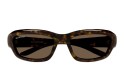 Occhiali da sole unisex Luxury Balenciaga BB0409S 002 havana havana brown nuova collezione