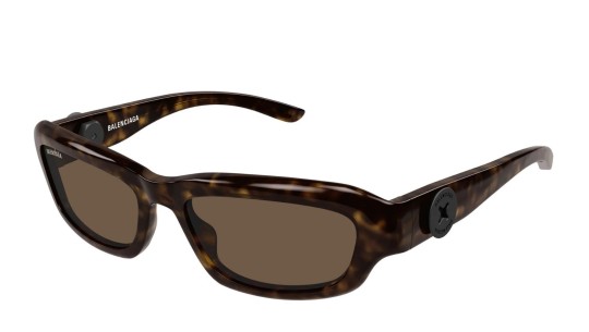 Occhiali da sole unisex Luxury Balenciaga BB0409S 002 havana havana brown nuova collezione