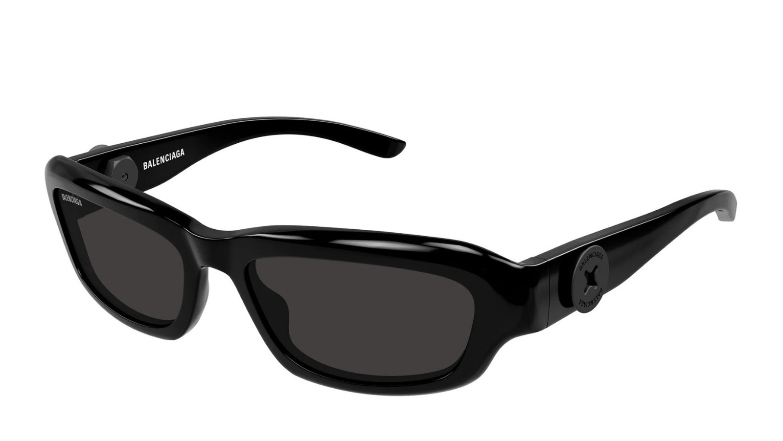 Occhiali da sole unisex Luxury Balenciaga BB0409S 001 black black grey nuova collezione