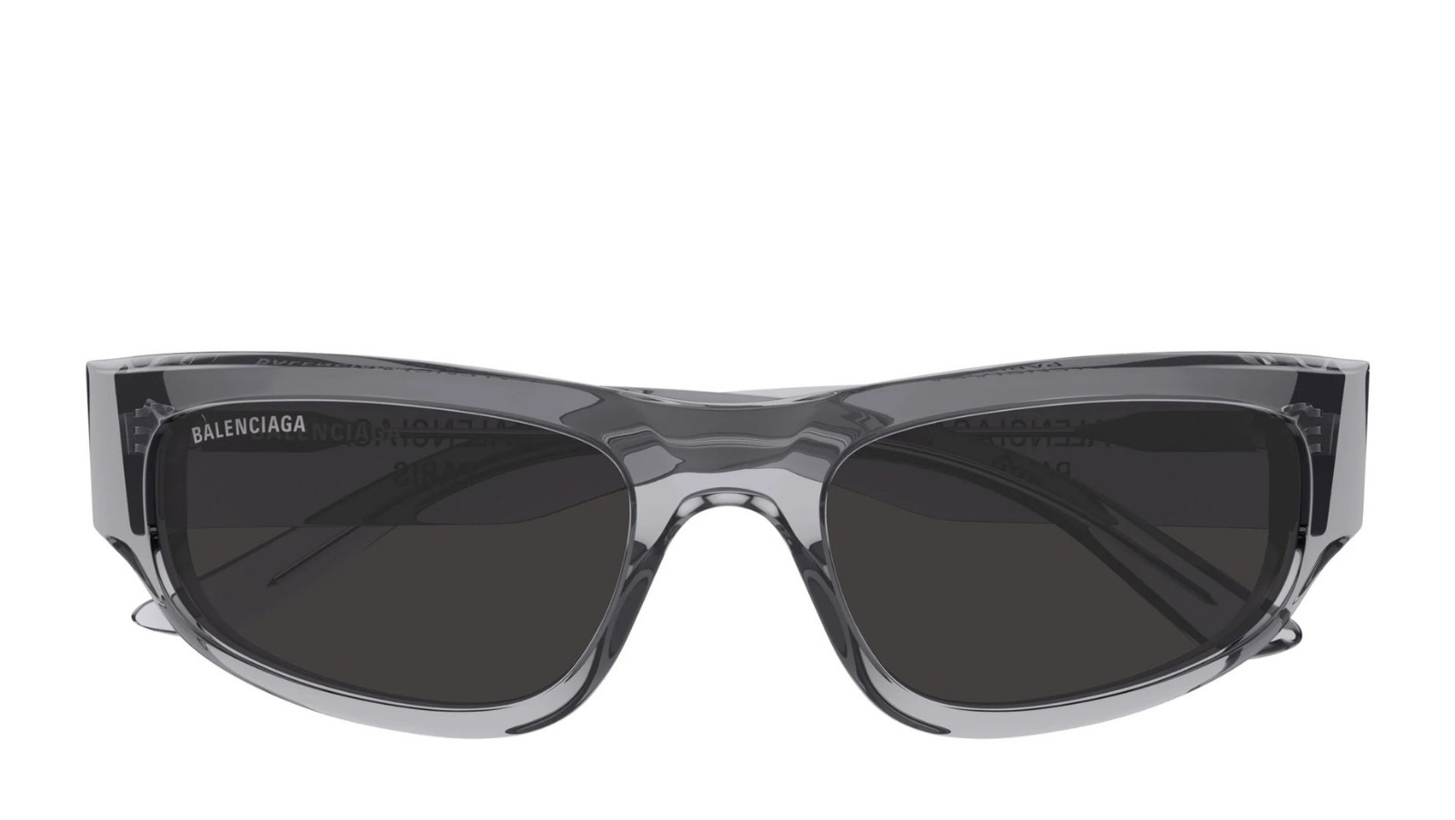 Occhiali da sole unisex Luxury Balenciaga BB0388S 004 grey grey grey nuova collezione