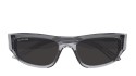 Occhiali da sole unisex Luxury Balenciaga BB0388S 004 grey grey grey nuova collezione