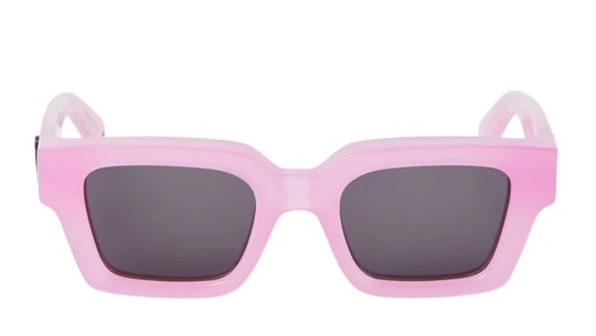 Occhiali da sole donna Luxury Off White OERI008 VIRGIL SUNGLASSES L 3007 pink dark grey nuova collezione