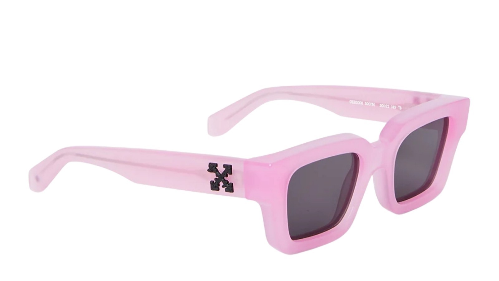 Occhiali da sole donna Luxury Off White OERI008 VIRGIL SUNGLASSES L 3007 pink dark grey nuova collezione