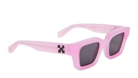 Occhiali da sole donna Luxury Off White OERI008 VIRGIL SUNGLASSES L 3007 pink dark grey nuova collezione