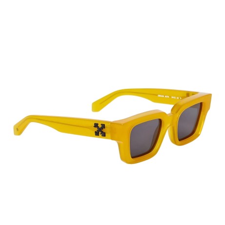 Occhiali da sole unisex Luxury Off White OERI008 VIRGIL SUNGLASSES L 1807 yellow dark grey nuova collezione 2