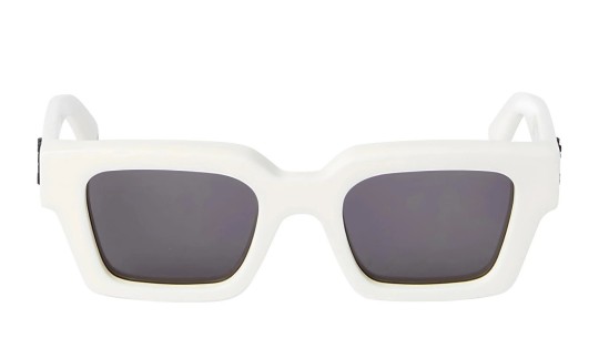 Occhiali da sole unisex Luxury Off White OERI008 VIRGIL SUNGLASSES M 0107 white dark grey nuova collezione