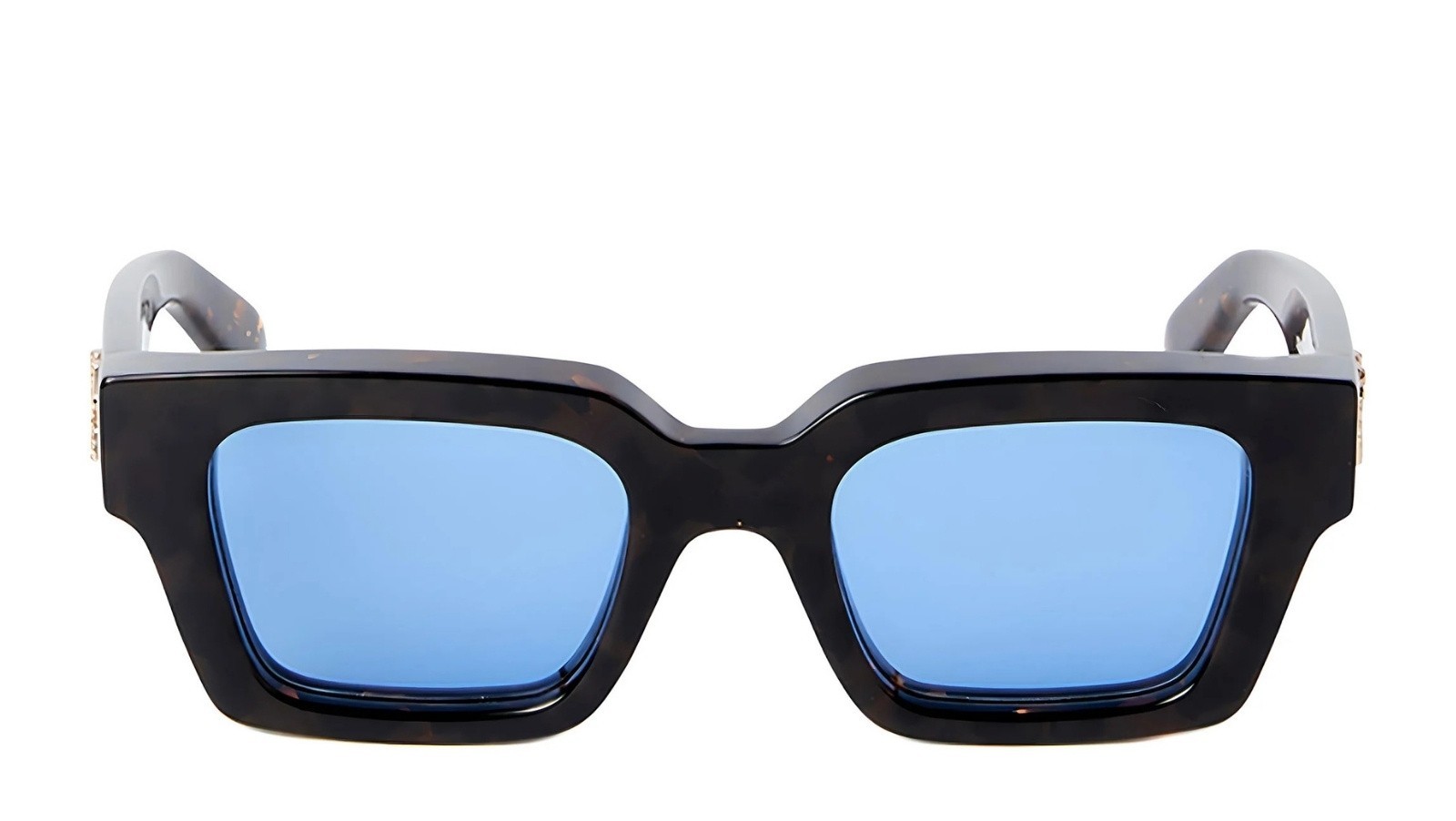 Occhiali da sole unisex Luxury Off White OERI008 VIRGIL SUNGLASSES M 6045 havana blue nuova collezione