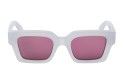 Occhiali da sole unisex Luxury Off White OERI008 VIRGIL SUNGLASSES L 0928 grey burgundy nuova collezione