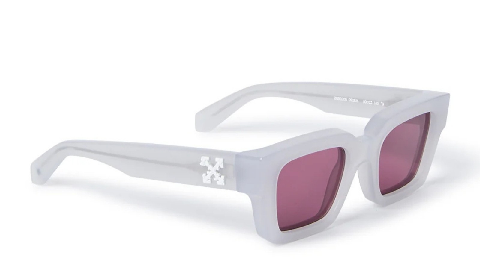 Occhiali da sole unisex Luxury Off White OERI008 VIRGIL SUNGLASSES L 0928 grey burgundy nuova collezione