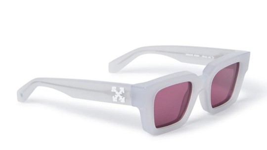 Occhiali da sole unisex Luxury Off White OERI008 VIRGIL SUNGLASSES L 0928 grey burgundy nuova collezione