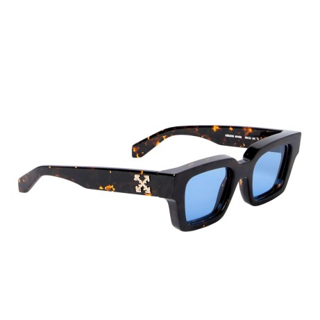 Occhiali da sole unisex Luxury Off White OERI008 VIRGIL SUNGLASSES L 6045 havana blue nuova collezione 2
