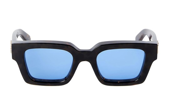 Occhiali da sole unisex Luxury Off White OERI008 VIRGIL SUNGLASSES L 6045 havana blue nuova collezione