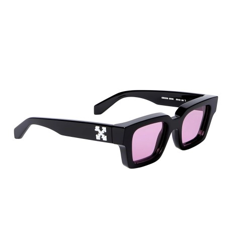 Occhiali da sole unisex Luxury Off White OERI008 VIRGIL SUNGLASSES M 1030 black pink nuova collezione 2