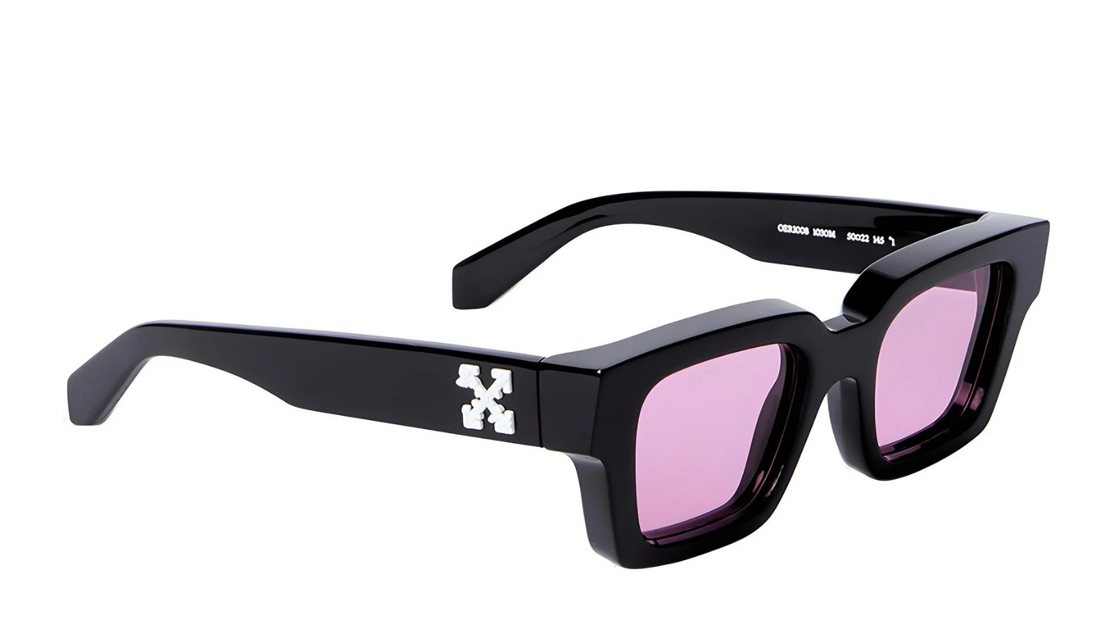 Occhiali da sole unisex Luxury Off White OERI008 VIRGIL SUNGLASSES M 1030 black pink nuova collezione