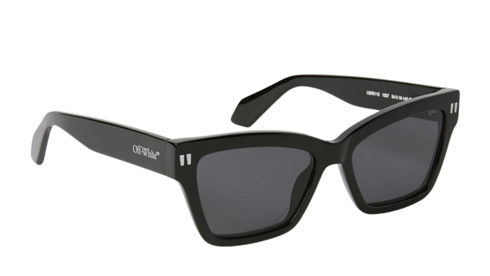 Occhiali da sole unisex Luxury Off White OERI110 CINCINNATI SUNGLASSES 1307 black dark grey nuova collezione